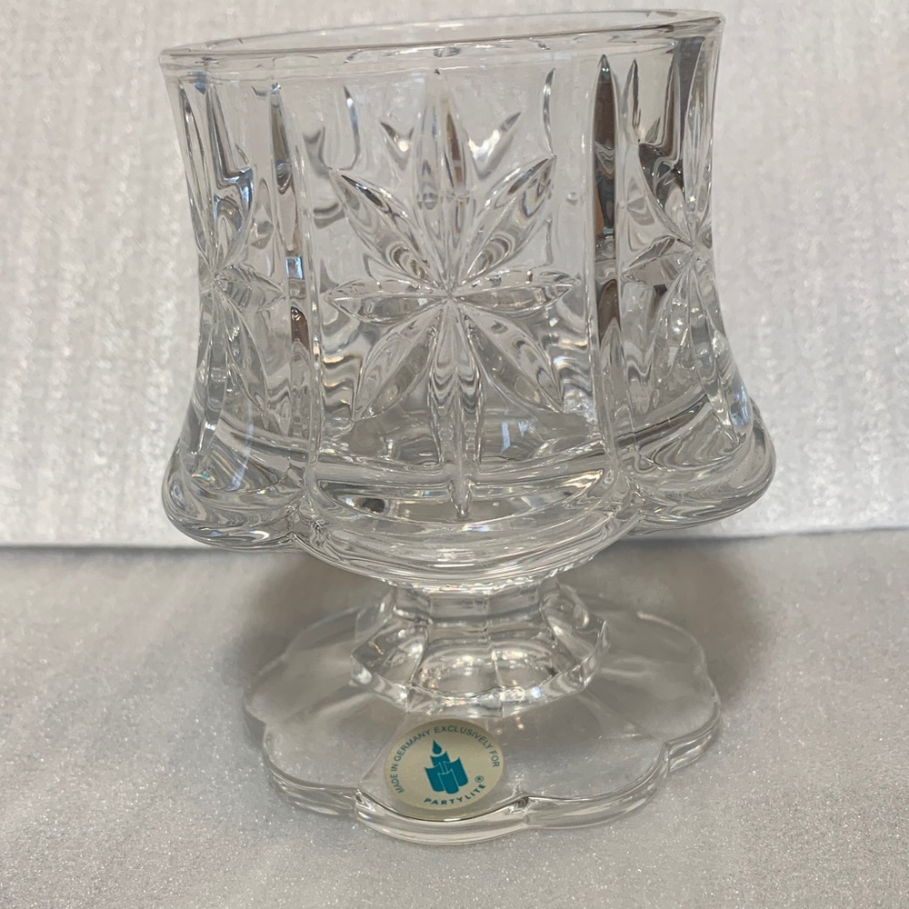 PartyLite Lead Crystal Cottage Light Votive